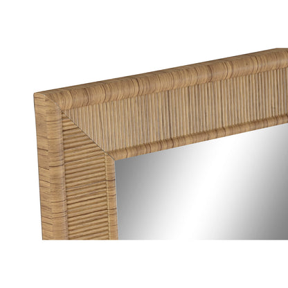 Espejo de pared Home ESPRIT Marrón Natural Scandi 74 X 2 X 194 cm (2 Unidades)