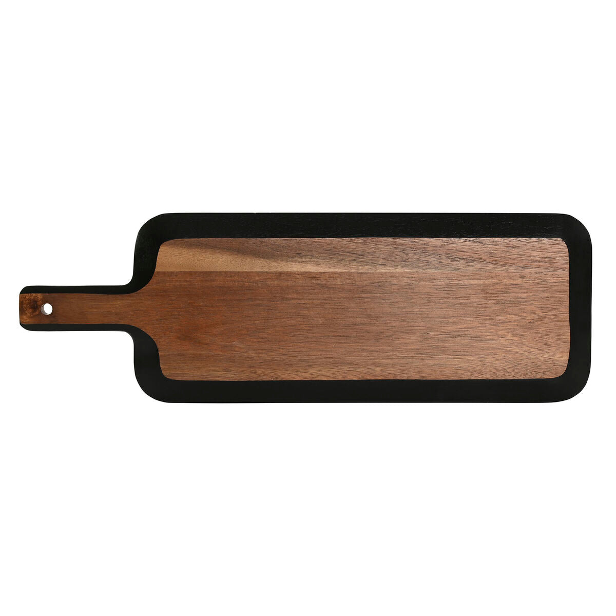 Tabla de cortar Home ESPRIT Negro Natural Acacia Pizarra 51 x 17 x 1,8 cm