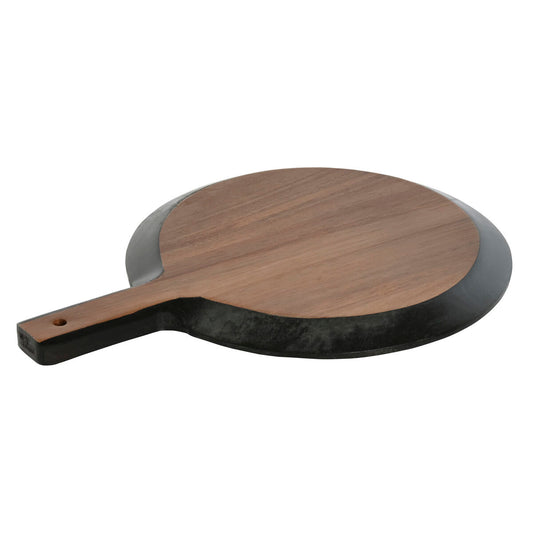 Tabla de cortar Home ESPRIT Negro Natural Pizarra 38 x 28 x 1,8 cm