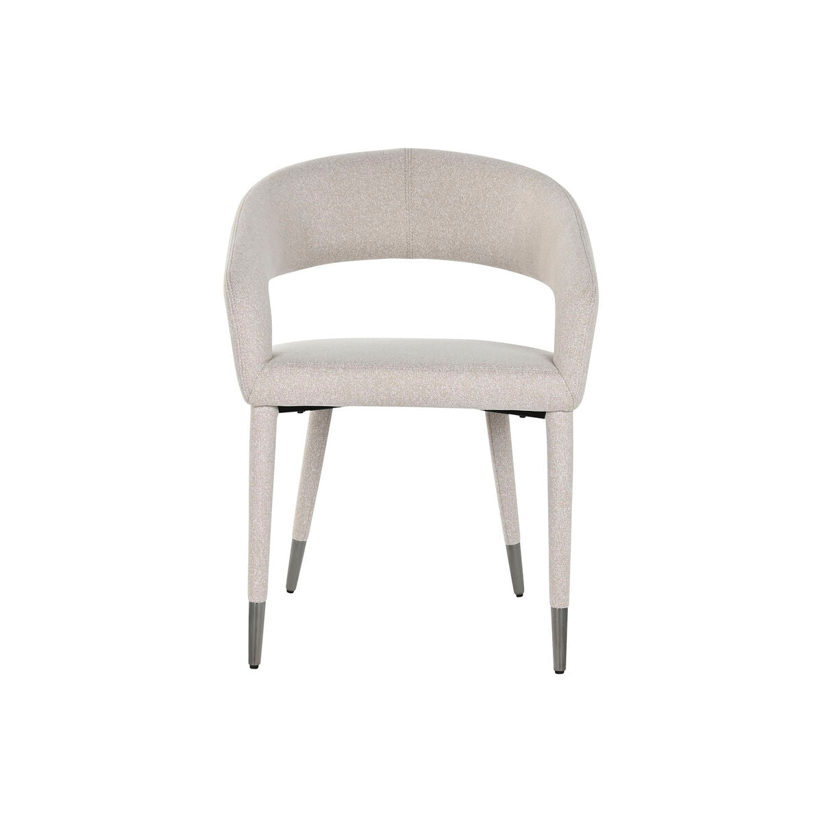 Silla de Comedor Home ESPRIT Beige Poliéster Metal 57,5 X 60 X 81 cm