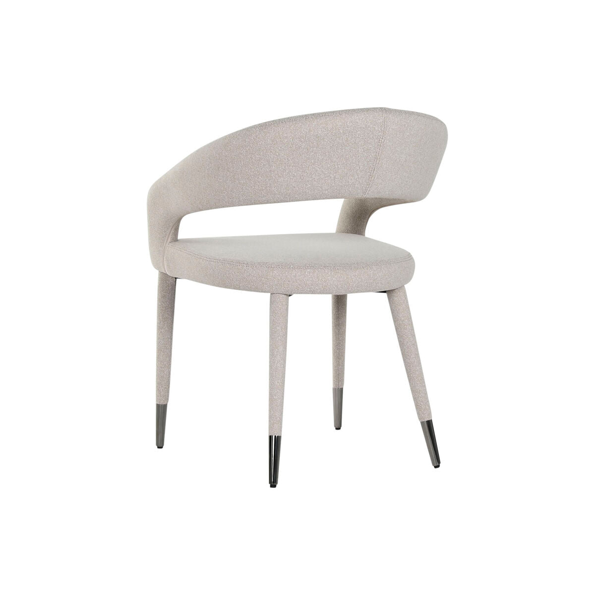 Silla de Comedor Home ESPRIT Beige Poliéster Metal 57,5 X 60 X 81 cm