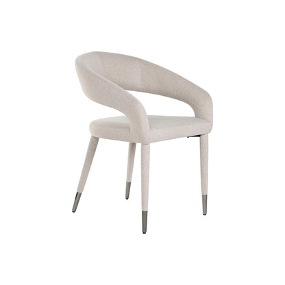 Silla de Comedor Home ESPRIT Beige Poliéster Metal 57,5 X 60 X 81 cm