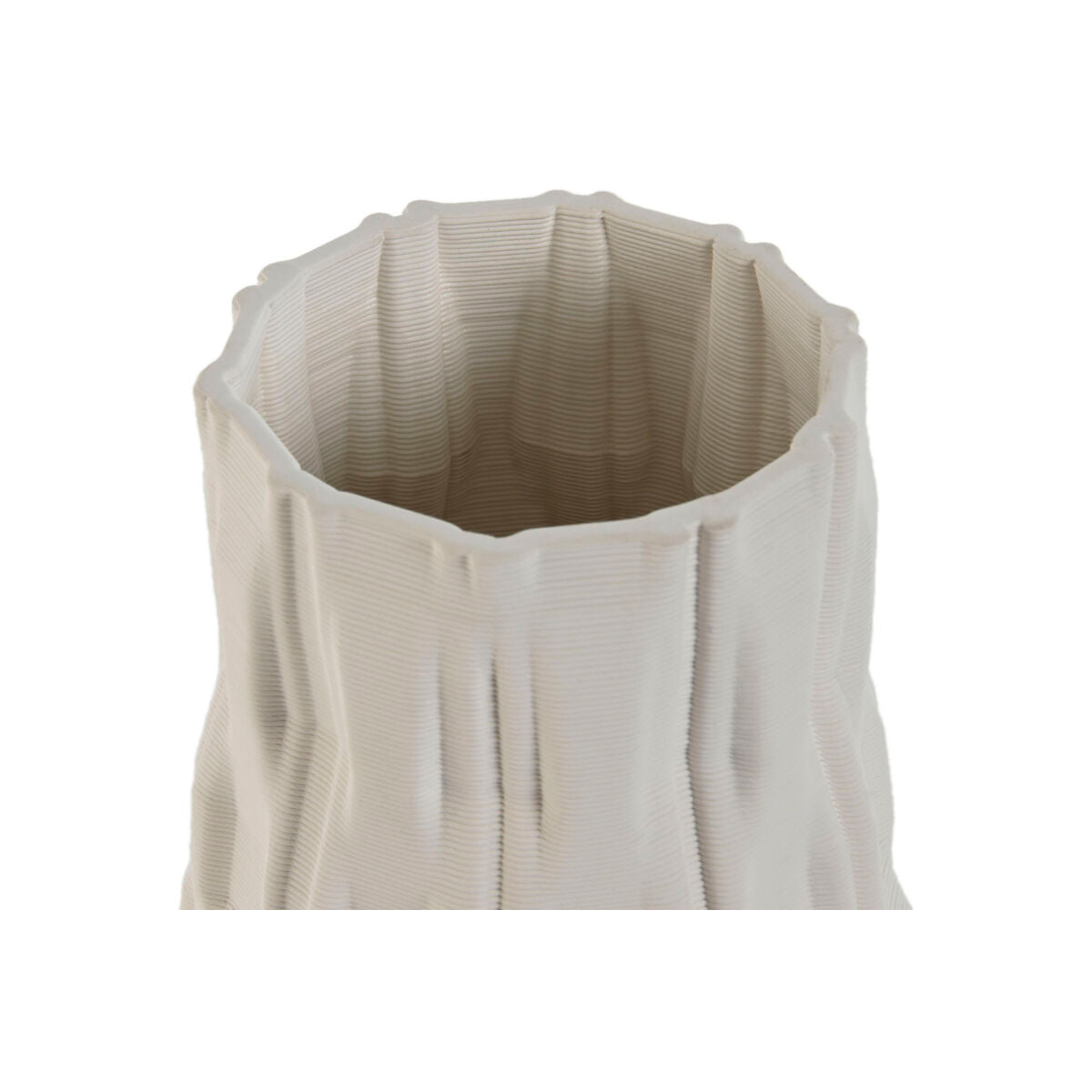 Jarrón Home ESPRIT Blanco Gres Moderno 14,5 x 14,5 x 24 cm