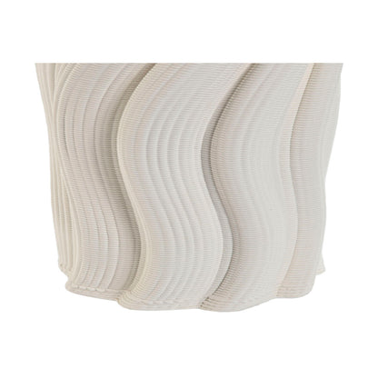 Jarrón Home ESPRIT Blanco Gres Moderno 16 x 16 x 26 cm