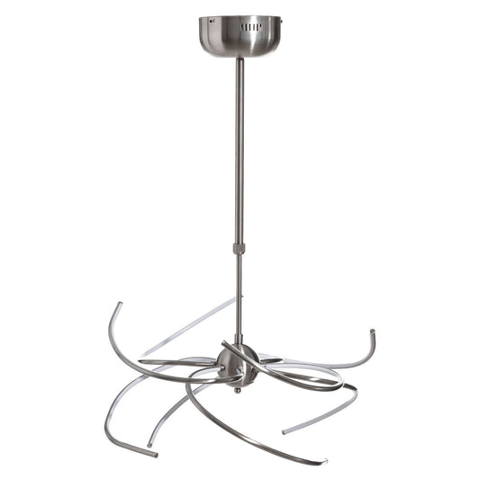 Ceiling Lamp 60 x 60 x 120 cm Modern Silver Metal