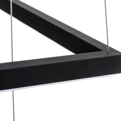 Black Aluminum Ceiling Lamp 220-240 V Modern 50 x 50 x 120 cm