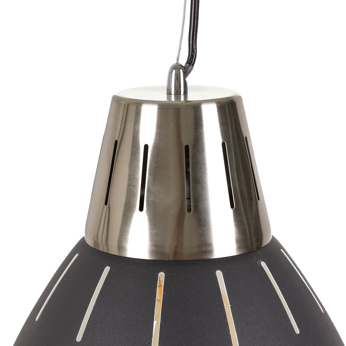 Black Metal Ceiling Lamp 30 x 30 x 35 cm industrial