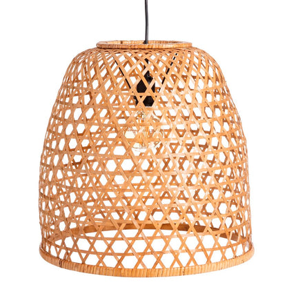 Natural Bamboo Ceiling Lamp 42 x 42 x 42 cm (2 Units)