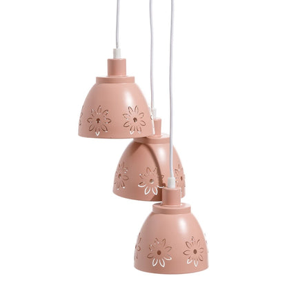 Ceiling Lamp 20 x 20 x 95 cm Pink Metal