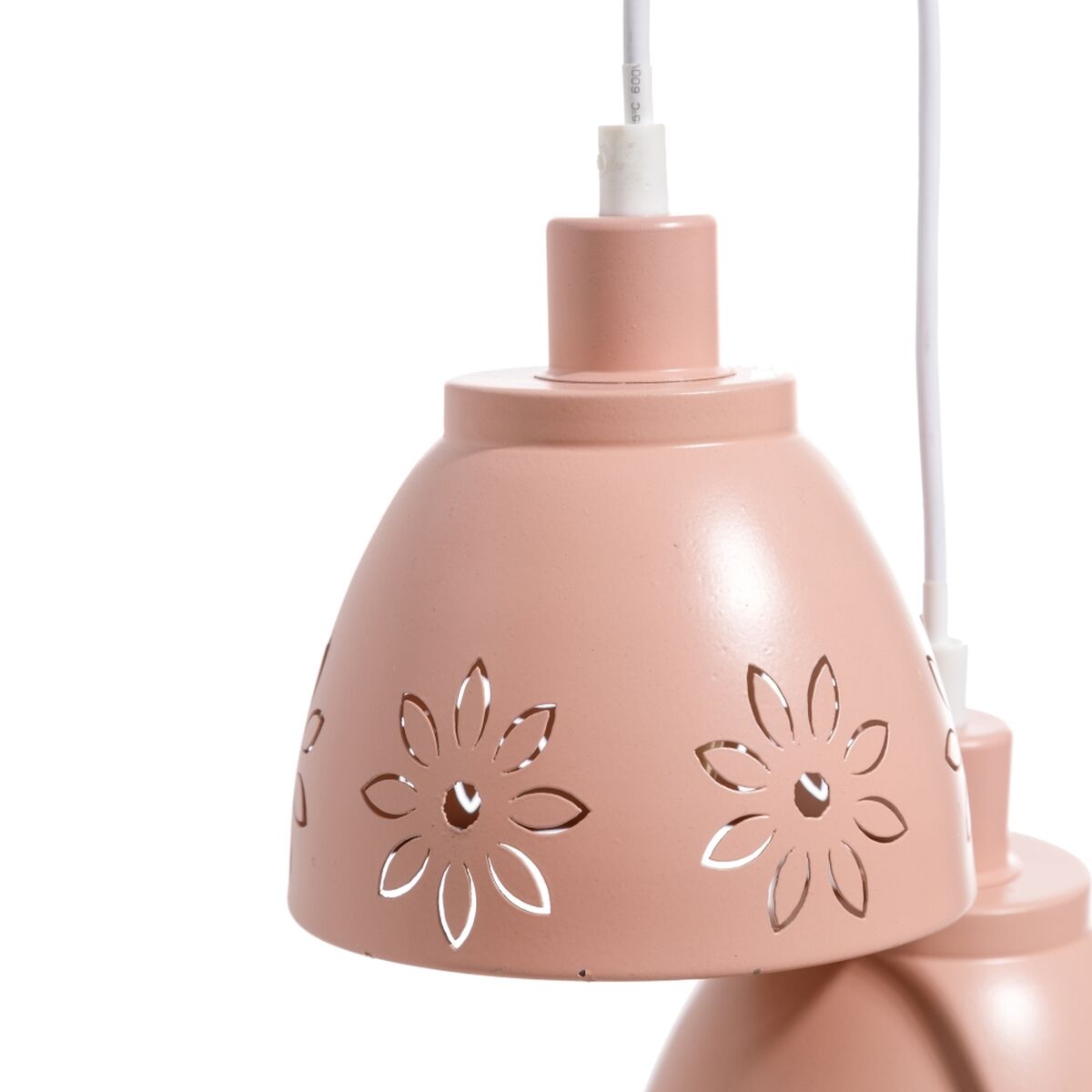 Ceiling Lamp 20 x 20 x 95 cm Pink Metal