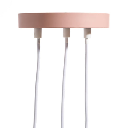 Ceiling Lamp 20 x 20 x 95 cm Pink Metal