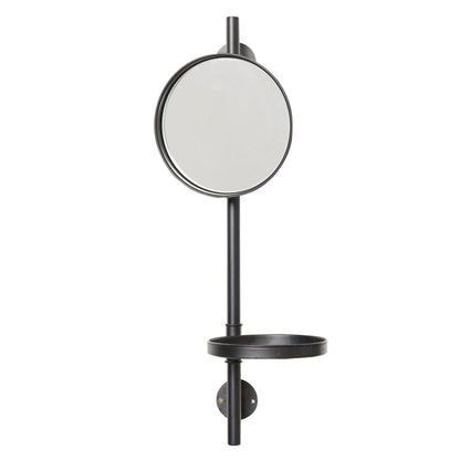 Wall Mirror 22 x 20 x 60 cm Black Glass Metal