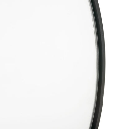 Wall Mirror 90 x 10 x 50 cm Black Glass Metal