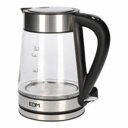 Electric Kettle with LED Light EDM 1850-2200 W Glass 1.7 L