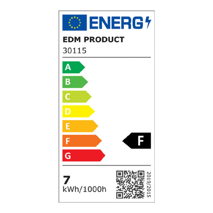 EDM Desk Lamp Flexo/Desk Lamp Silver Polypropylene 400 lm (9 x 13 x 33 cm)