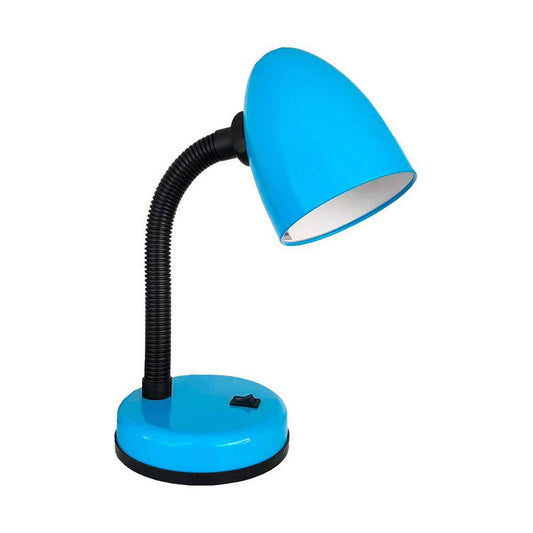 EDM Amsterdam E27 60 W Desk Lamp Flexo/Desk Lamp Blue Metal (13 x 34 cm)