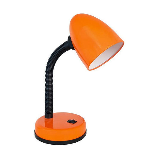 EDM Amsterdam E27 60 W Desk Lamp Flexo/Desk Lamp Metal Orange (13 x 34 cm)