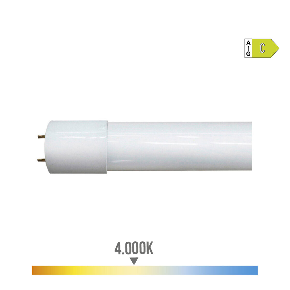 Tubo LED EDM T8 12 W 1940 Lm 4000 K C Ø 2,6 x 90 cm