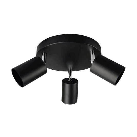 EDM GU10 50 W Ceiling Lamp Black Plastic Ø 20 x 9 x 14.6 cm