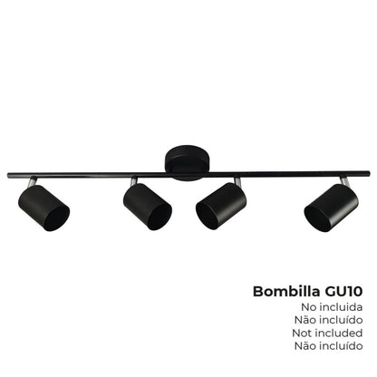 EDM 32036 Ceiling Lamp Black 70 x 9 x 15.2 cm