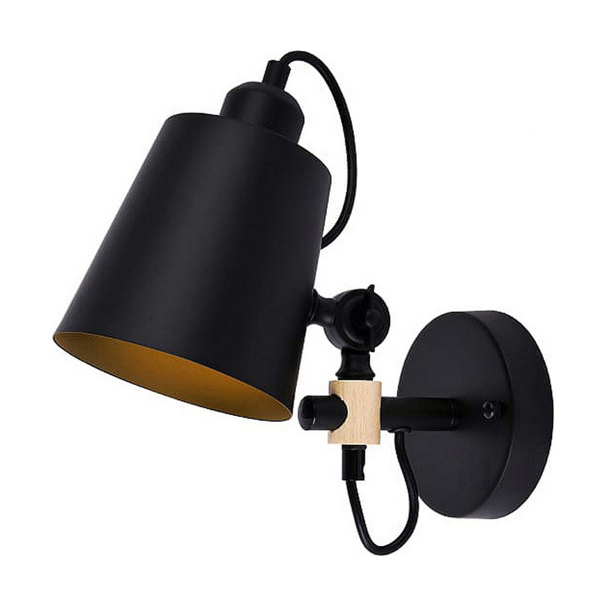 EDM 32112 Wall Light Black Metal 220-240 V 60 W (25 x 27 cm)