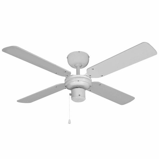 Ceiling Fan EDM 33802 Baltic White 50 W ø 102 cm