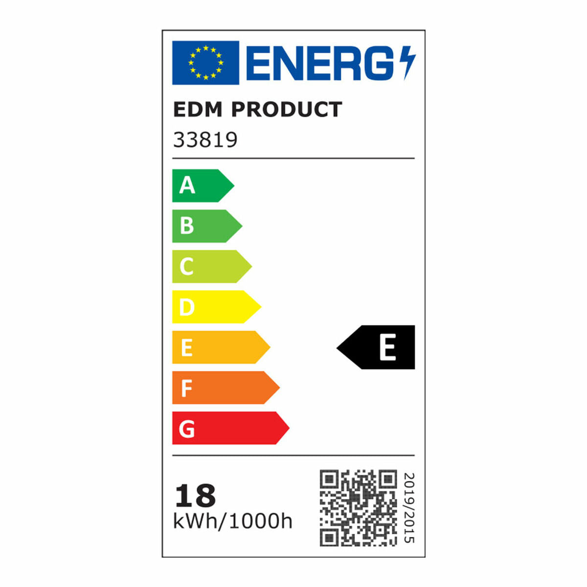 Ventilador de Techo con Luz EDM 33819 Báltico 20 W 2190 Lm