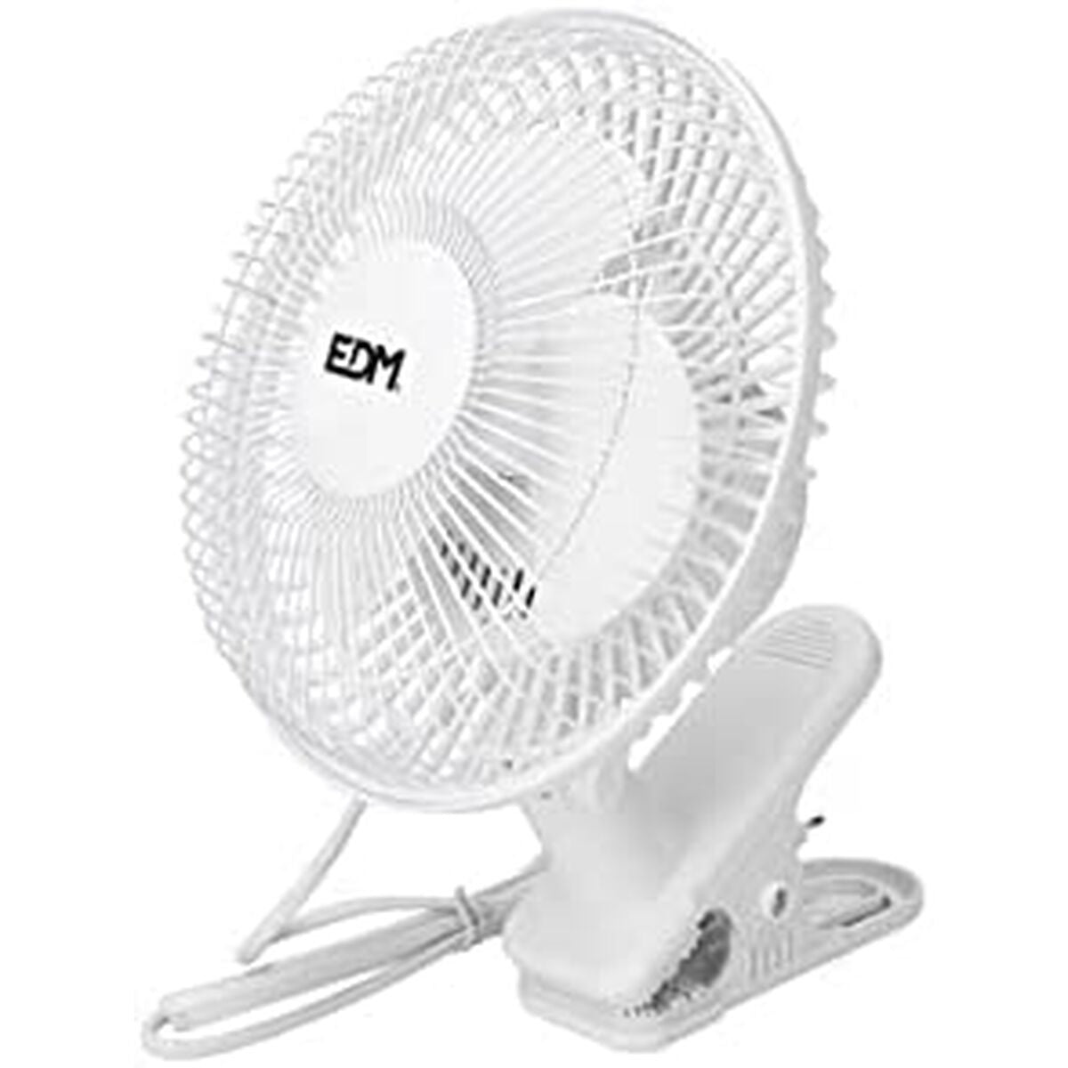 Ventilador EDM Pinza Blanco 15 W Ø 15 cm