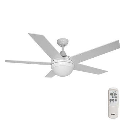 Ventilador de Techo con Luz EDM 33988 Adriatico Blanco 60 W