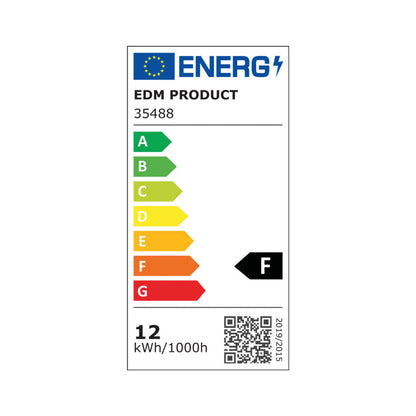 LED EDM Reflector Bulb F 12 W E27 1055 lm Ø 9 x 12 cm (3200 K)