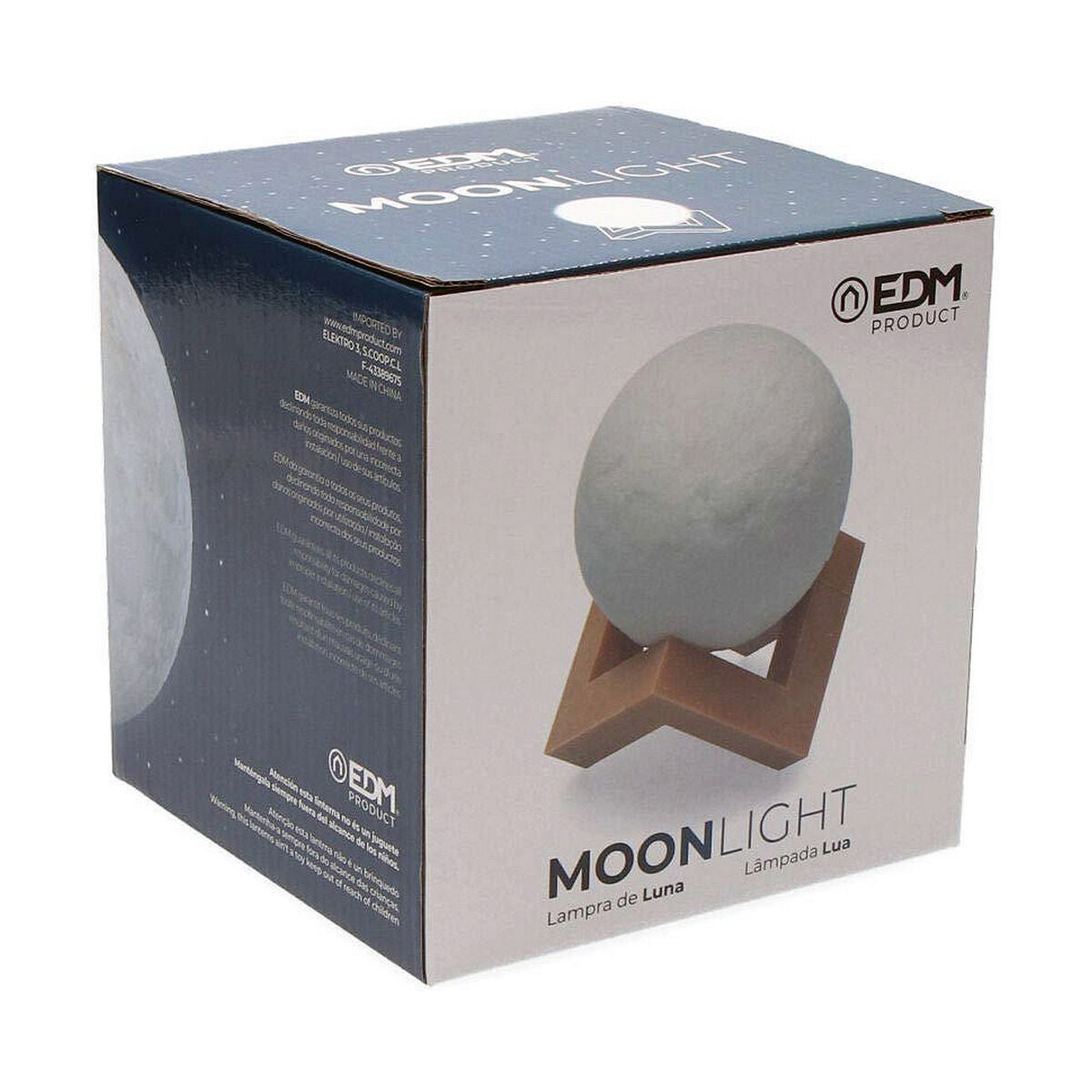 EDM Luna Table Lamp White 3.7V