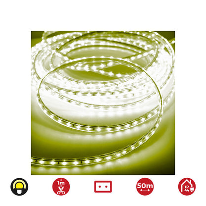 Tiras LED EDM 72705 Amarillo 4,2 W x 1 m 50 m 350 lm