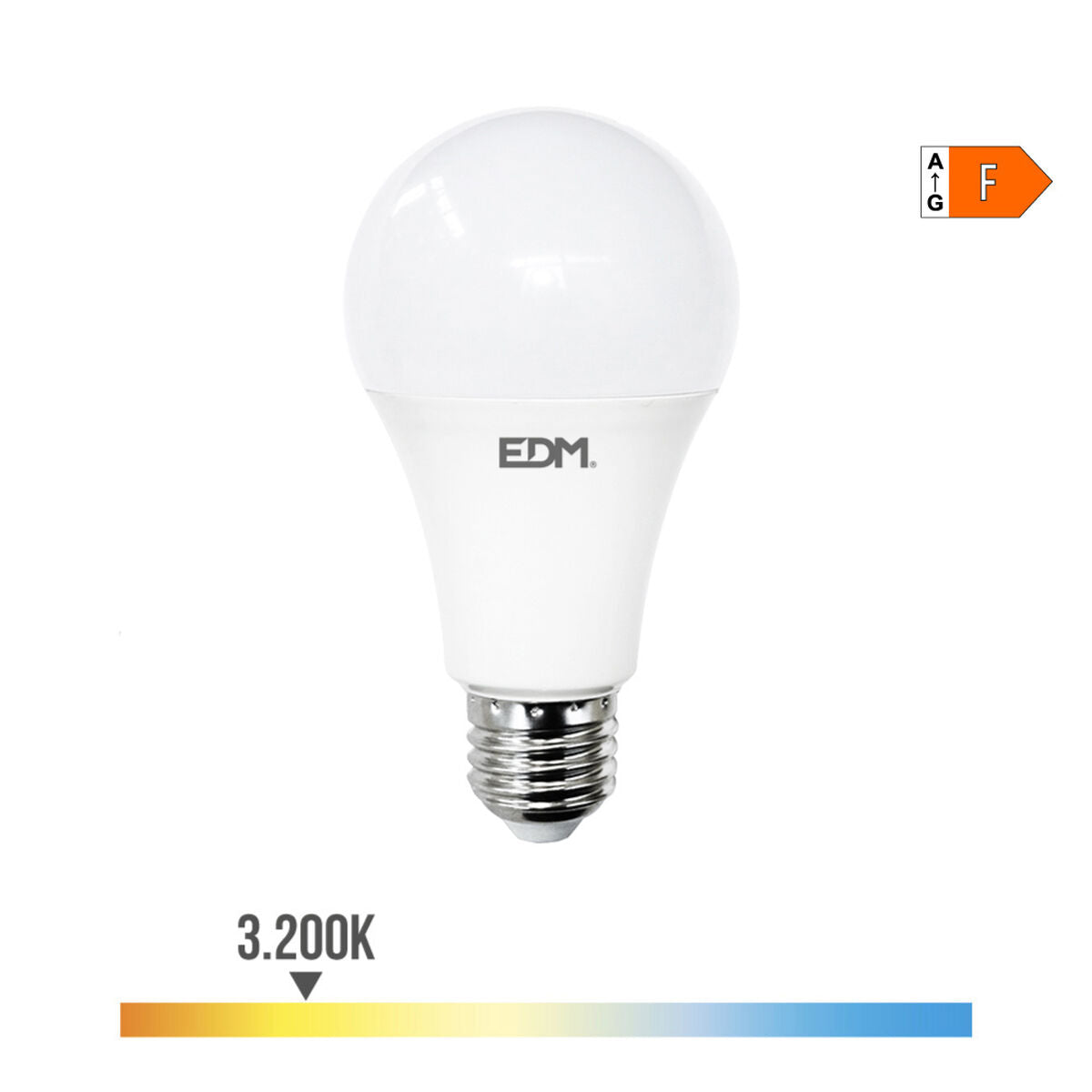 Bombilla LED EDM F 24 W E27 2700 lm Ø 7 x 13,6 cm (3200 K)