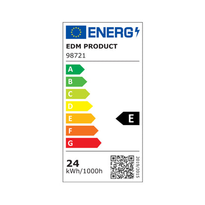 Bombilla LED EDM E 24 W E27 2700 lm Ø 7 x 13,6 cm (4000 K)