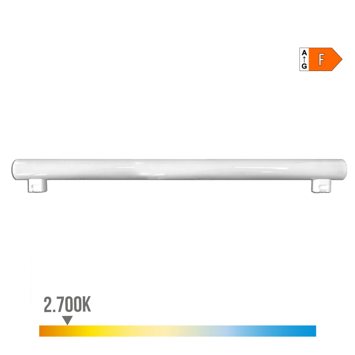 Tubo LED EDM Linestra S14S F 9 W 700 lm Ø 3 x 50 cm (2700 K)