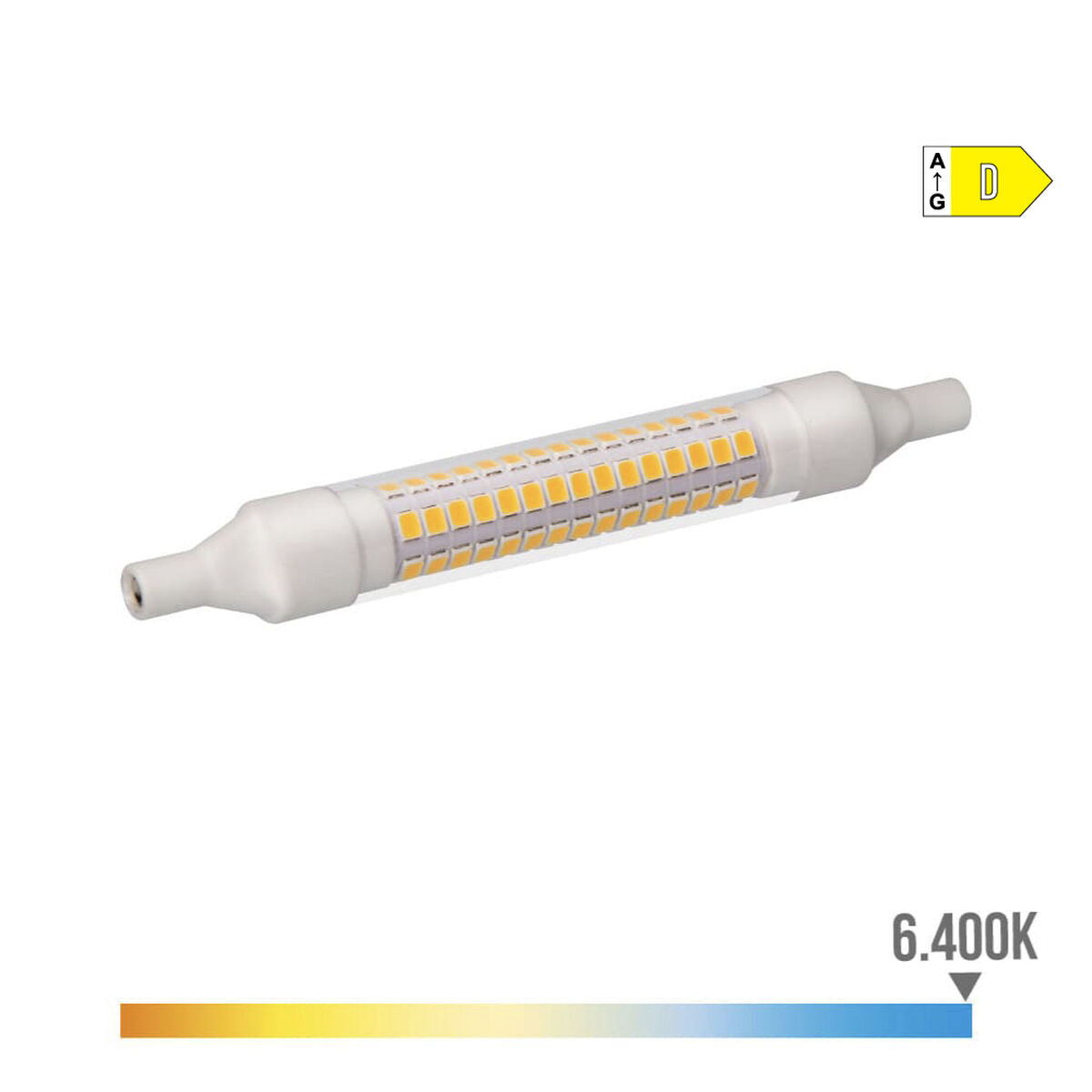 Bombilla LED EDM Lineal D 9 W R7s 1100 Lm Ø 1,5 x 11,8 cm (6400 K)