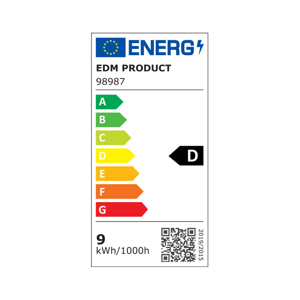 Bombilla LED EDM Lineal D 9 W R7s 1100 Lm Ø 1,5 x 11,8 cm (6400 K)