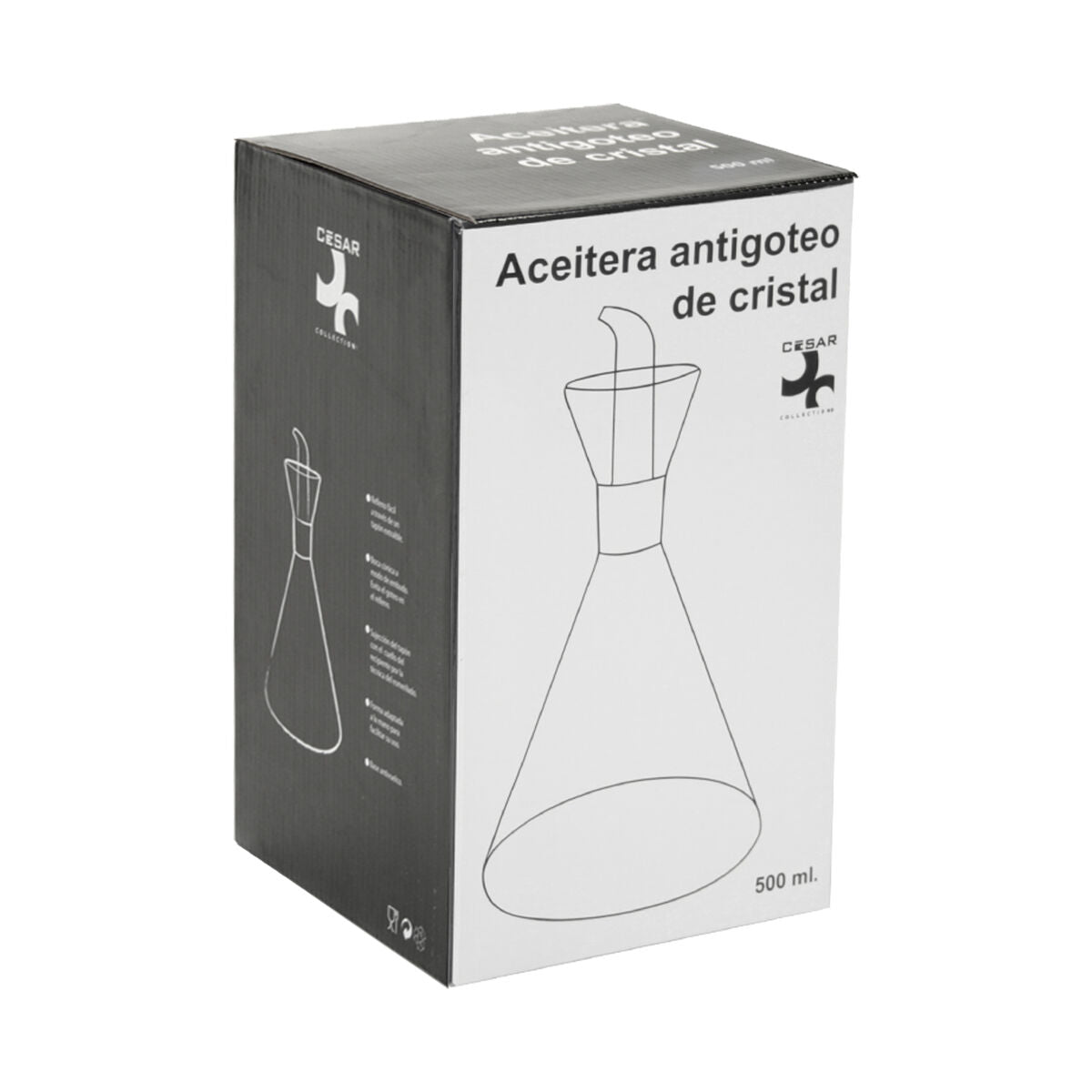 Aceitera Alexandra House Living Cristal 500 ml 11 x 26 cm