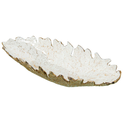 Alexandra House Living Centerpiece Golden White 45 x 17 x 10 cm