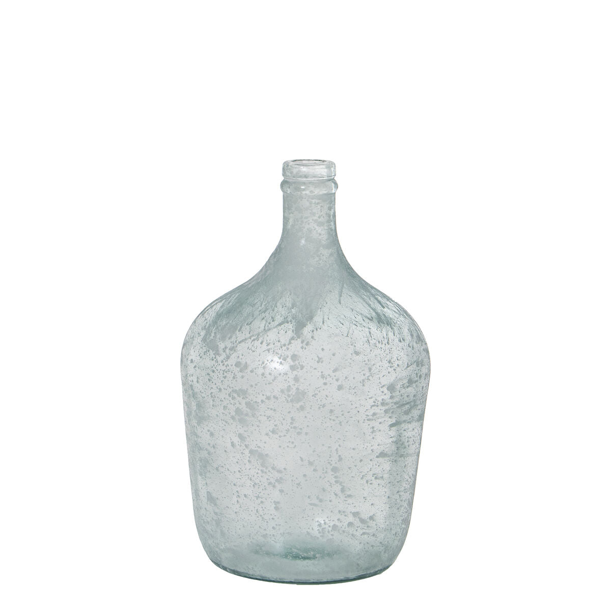 Alexandra House Living Recycled Glass Vase White Crystal 18 x 30 cm 4 L