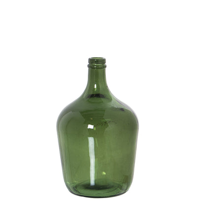 Alexandra House Living Recycled Glass Vase Crystal Green 18 x 30 cm 4 L