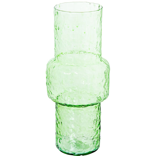 Alexandra House Living Vase Green Crystal 14 x 33 cm