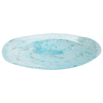 Alexandra House Living Centerpiece Light Blue Crystal 36 x 36 x 8 cm