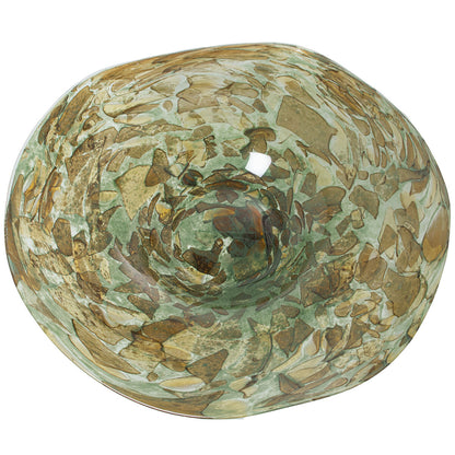 Alexandra House Living Crystal Green Centerpiece 36 x 36 x 8 cm