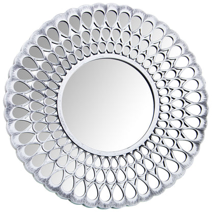 Alexandra House Living Mirror Set Silver Plastic 3 x 79 x 48 cm Round