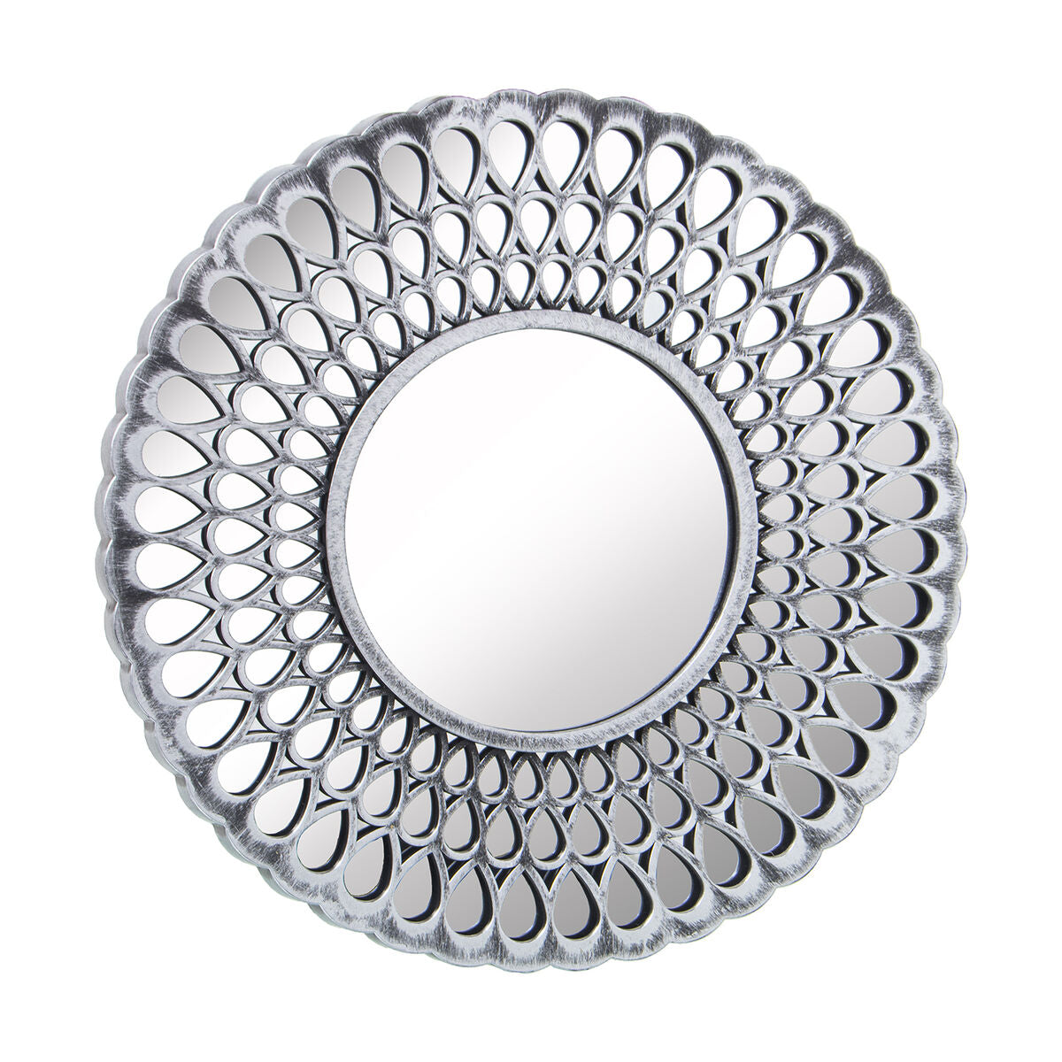 Alexandra House Living Mirror Set Silver Plastic 3 x 79 x 48 cm Round