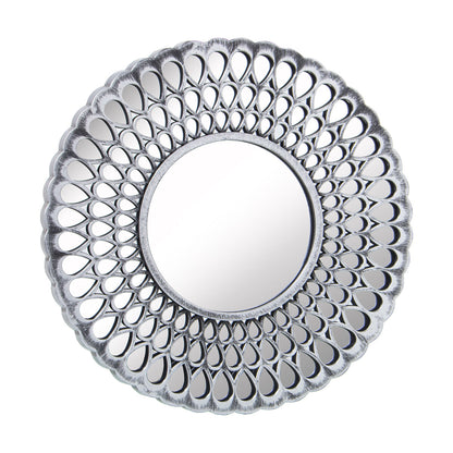 Alexandra House Living Mirror Set Silver Plastic 3 x 79 x 48 cm Round