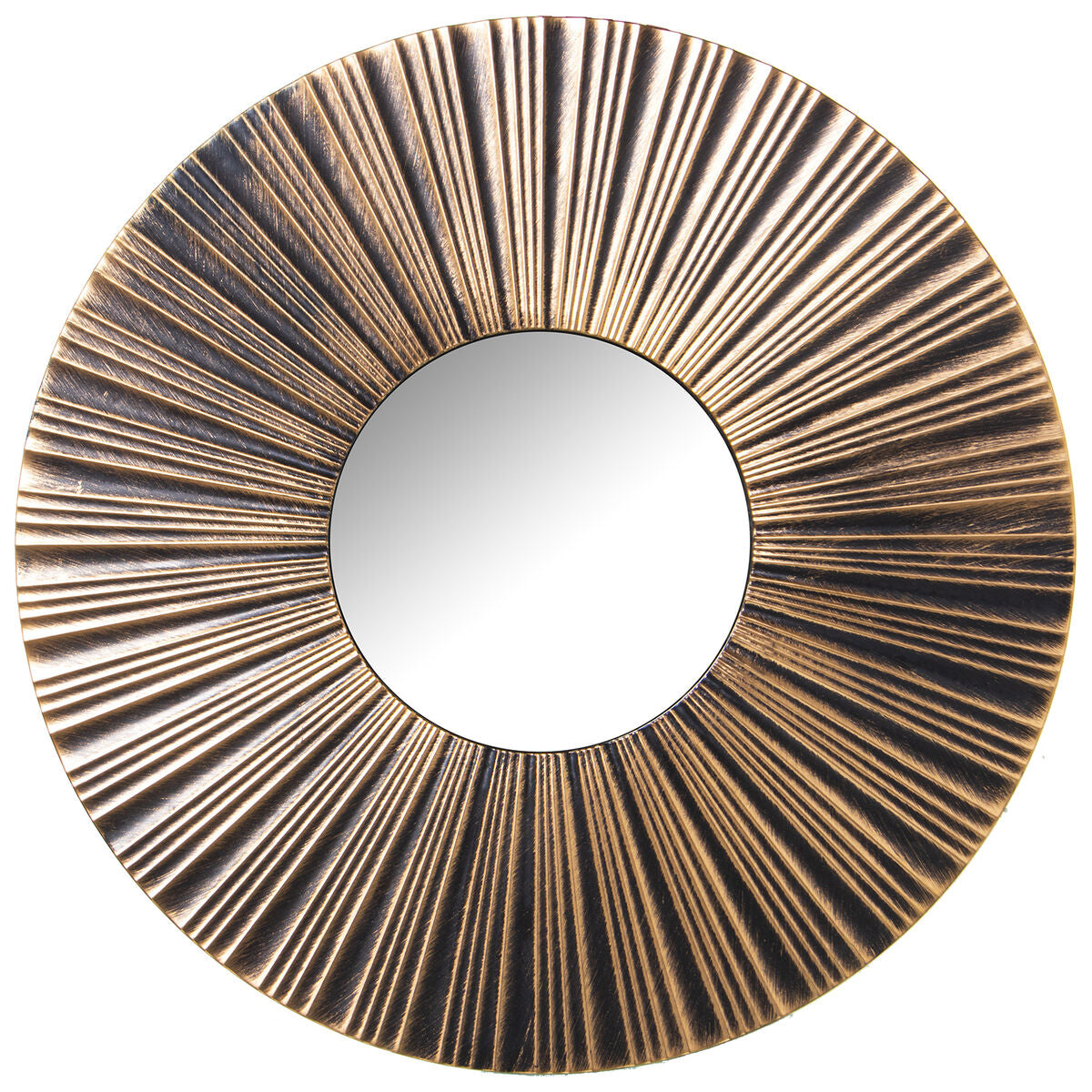 Alexandra House Living Gold Plastic Mirror Set 2 x 88 x 46 cm Round