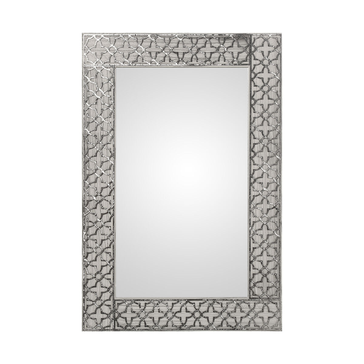 Alexandra House Living Wall Mirror Silver Wood 3 x 55 x 84 cm