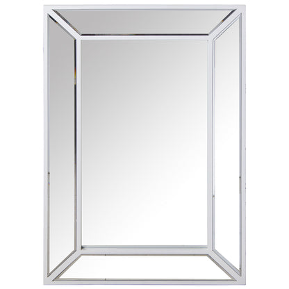 Alexandra House Living Wall Mirror White Wood 7 x 57 x 84 cm